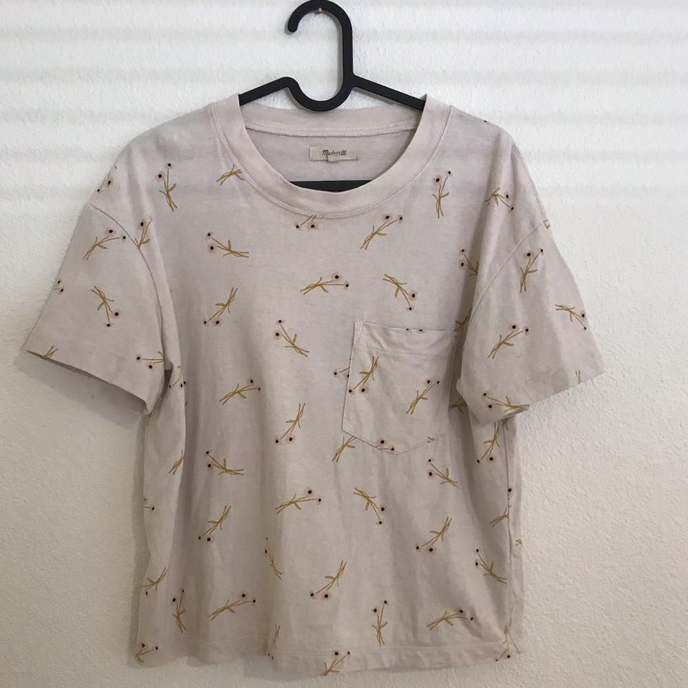 Floral Boxy Pocket Tee from Madewell